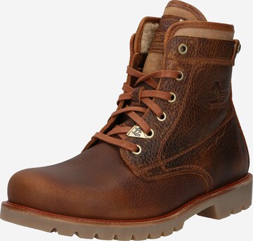 PANAMA JACK Lace-Up Boots 'Thunder' in Brown: front