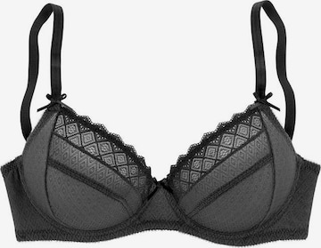 LASCANA T-shirt Bra in Black: front