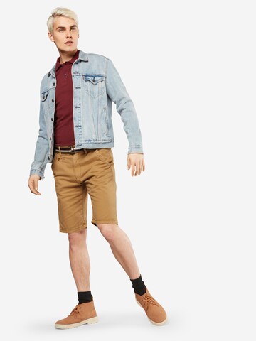 INDICODE JEANS Regular Chino-Shorts 'Royce' in Braun