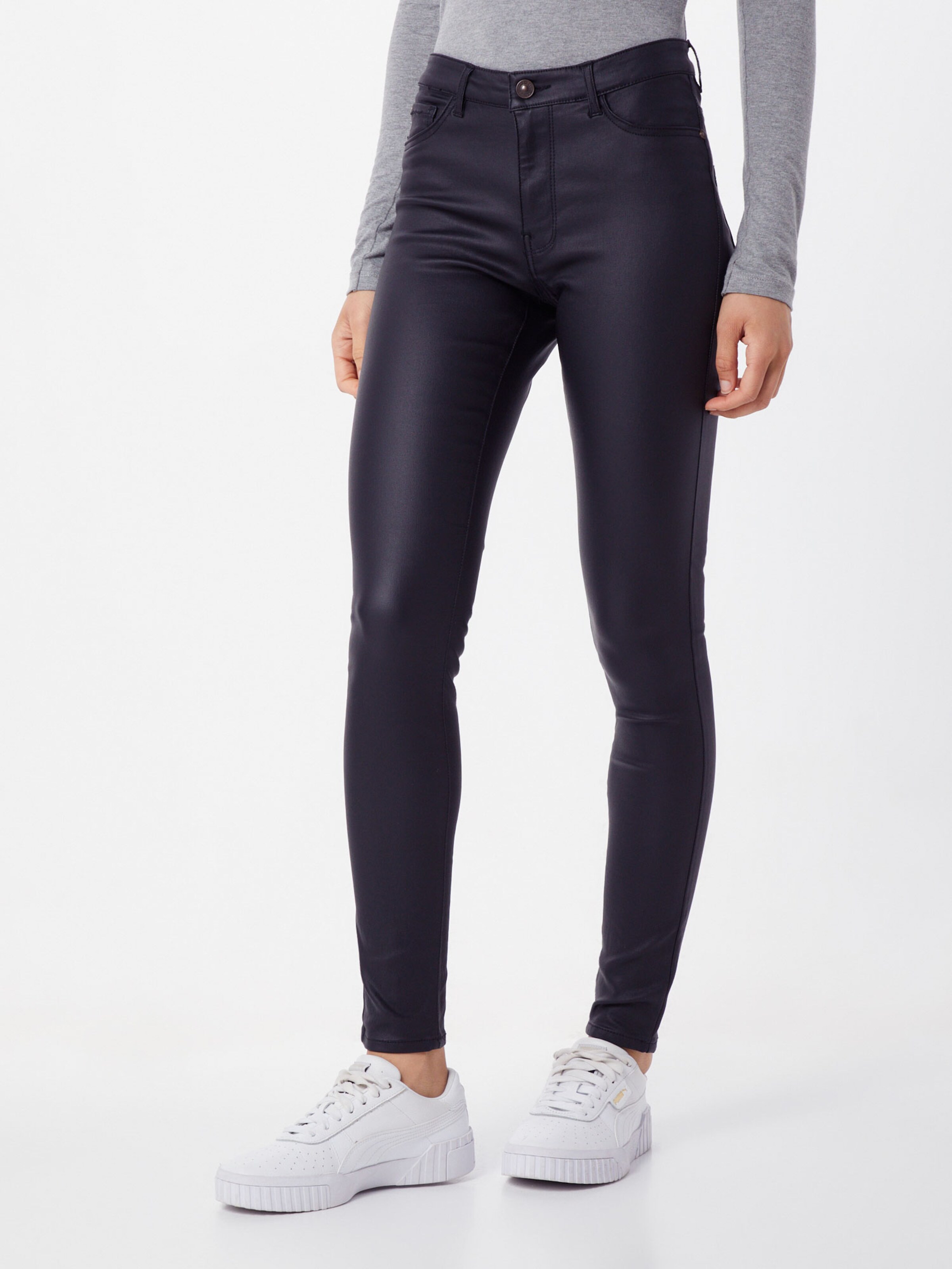 JACQUELINE de YONG Pantalon 'THUNDER' en noir: Vue de face