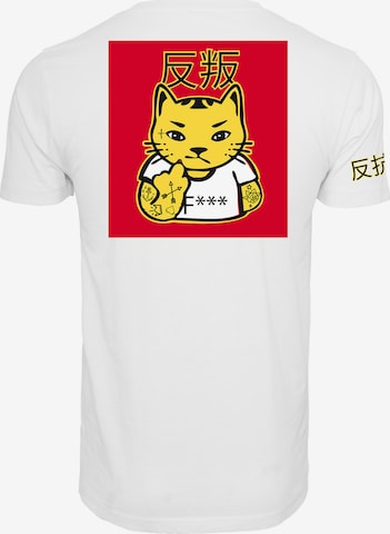 Mister Tee Shirt 'Asia Cat' in Weiß