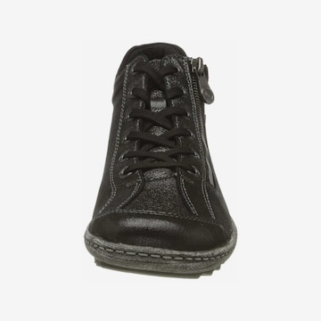 REMONTE Lace-Up Ankle Boots in Black