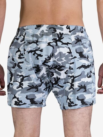 Sugar Pine Vintage-Boxershorts ' Snow Camouflage ' in Blau