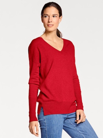Pullover di heine in rosso: frontale