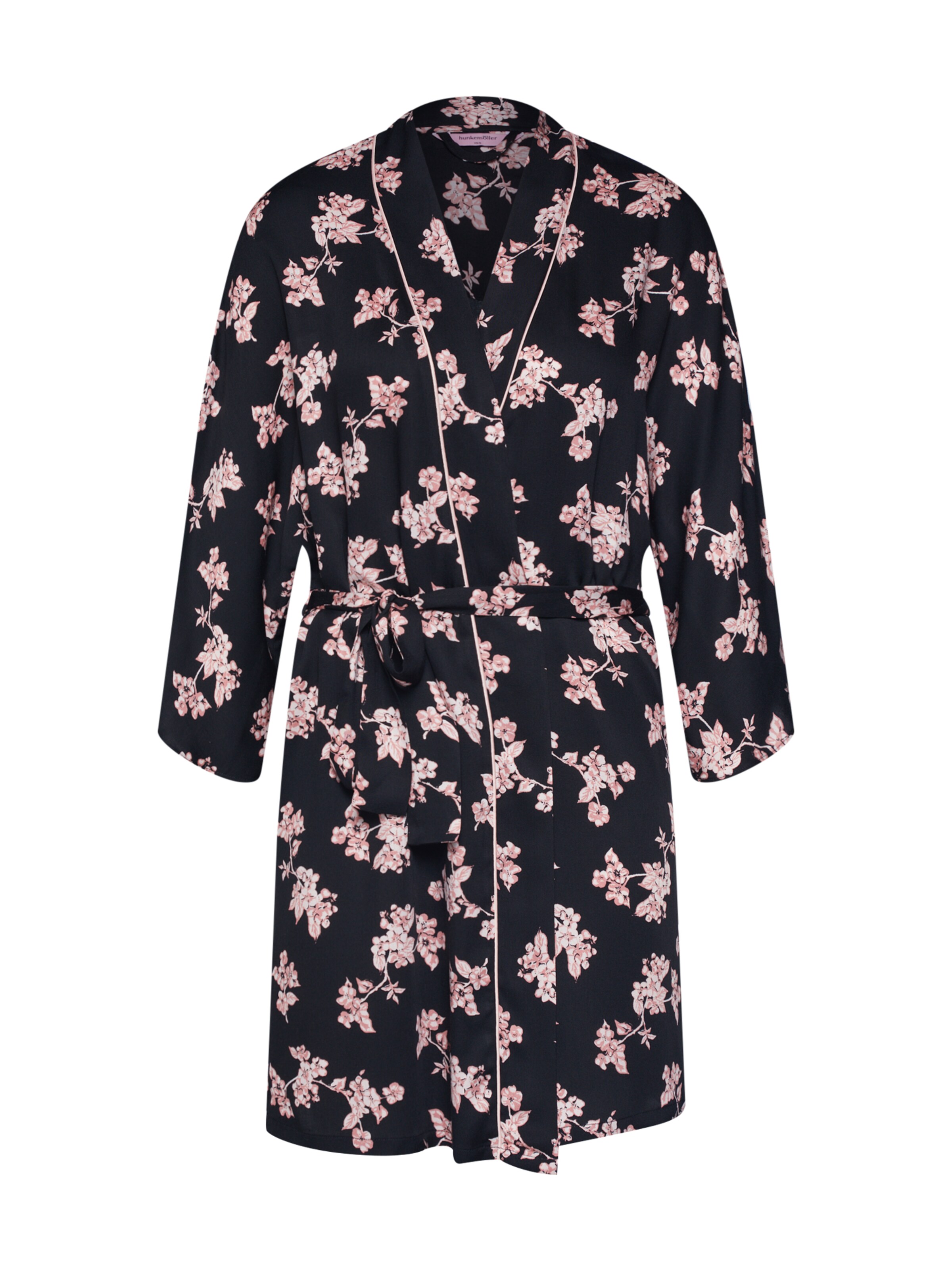 Hunkemöller - Ochtendjas 'Woven Blossom' in de kleur Rosa