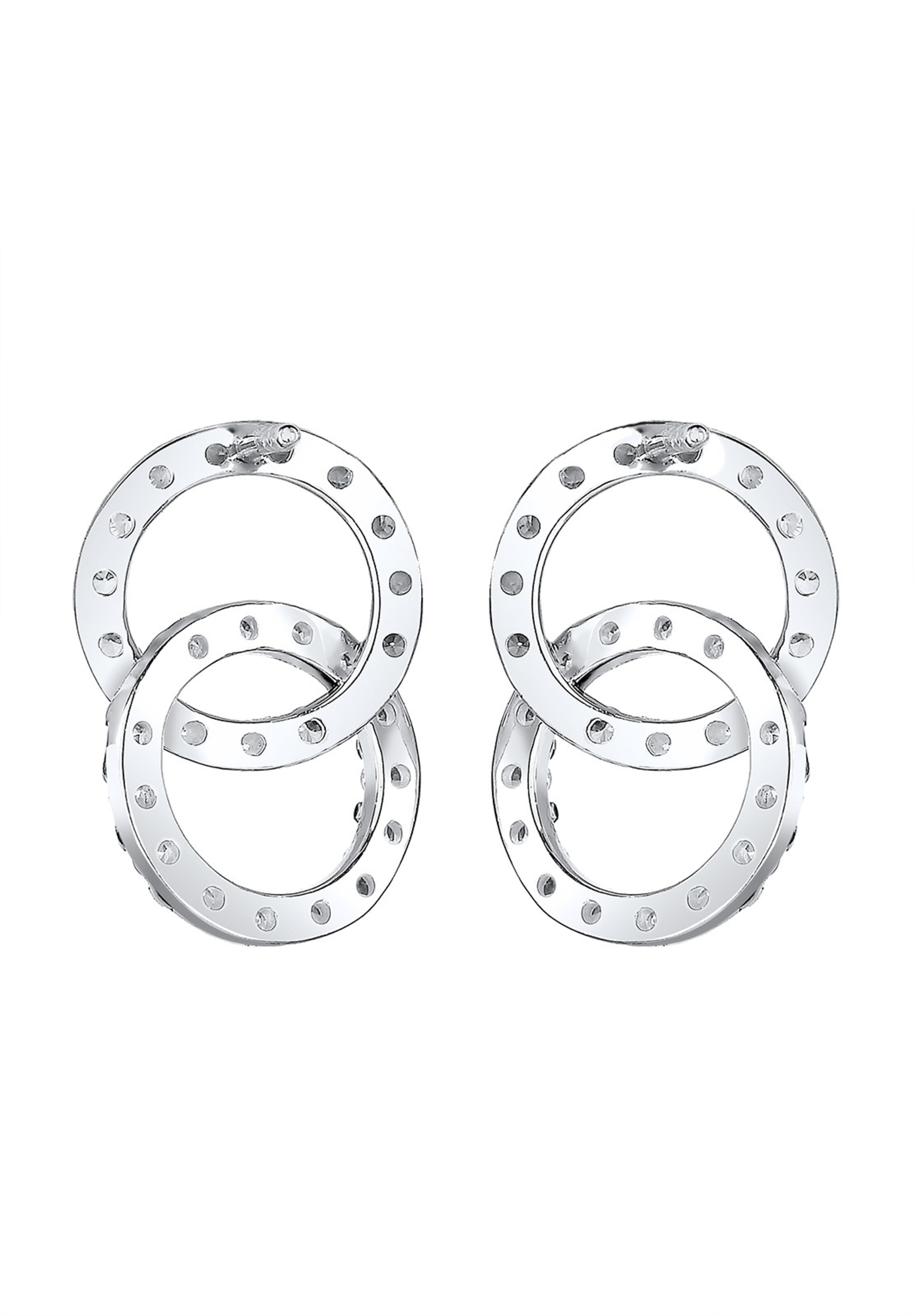 ELLI Oorbellen 'Kreis' in Zilver