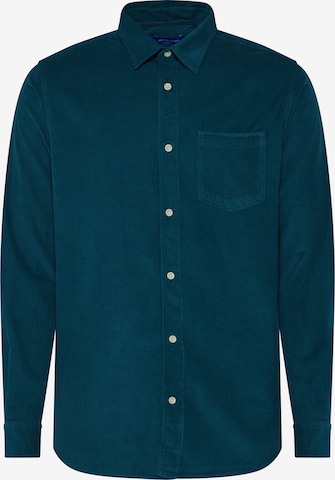 JACK & JONES Regular fit Overhemd 'Kelvin' in Groen: voorkant