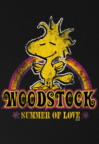 LOGOSHIRT T-Shirt Woodstock - Snoopy Peanuts - Summer Of Love in Schwarz