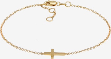 ELLI PREMIUM Armband 'Kreuz' in Goud: voorkant