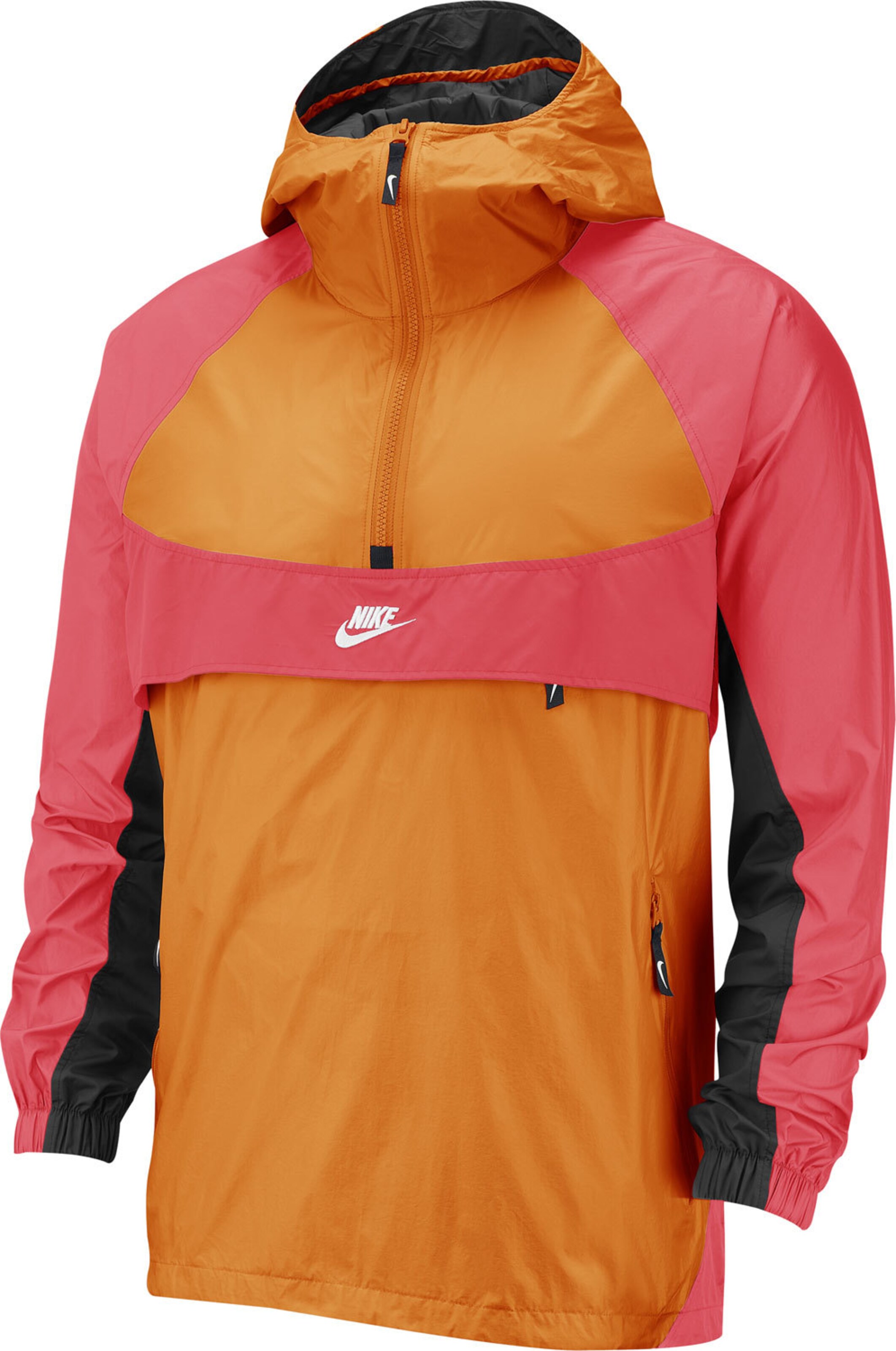 orange windbreaker nike