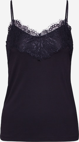 ICHI Top 'LIKE TO2' in Black: front
