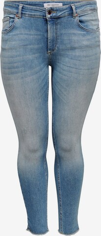 ONLY Carmakoma Skinny Jeans 'Willy' in Blauw: voorkant