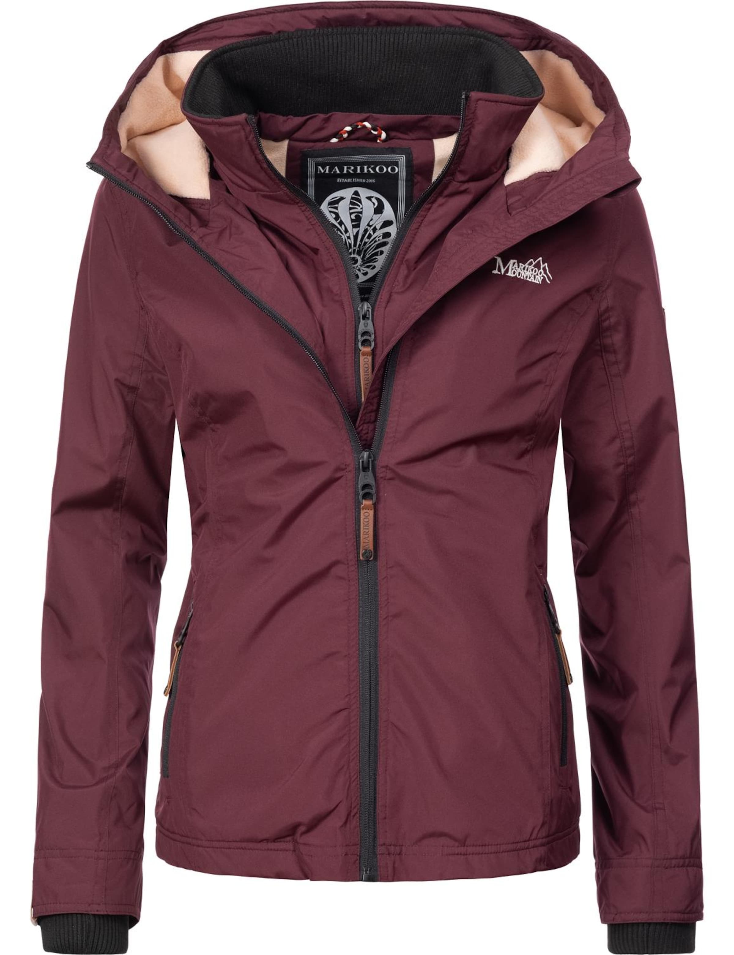 MARIKOO Funktsionaalne jope 'Erdbeere', värv punane: eest vaates