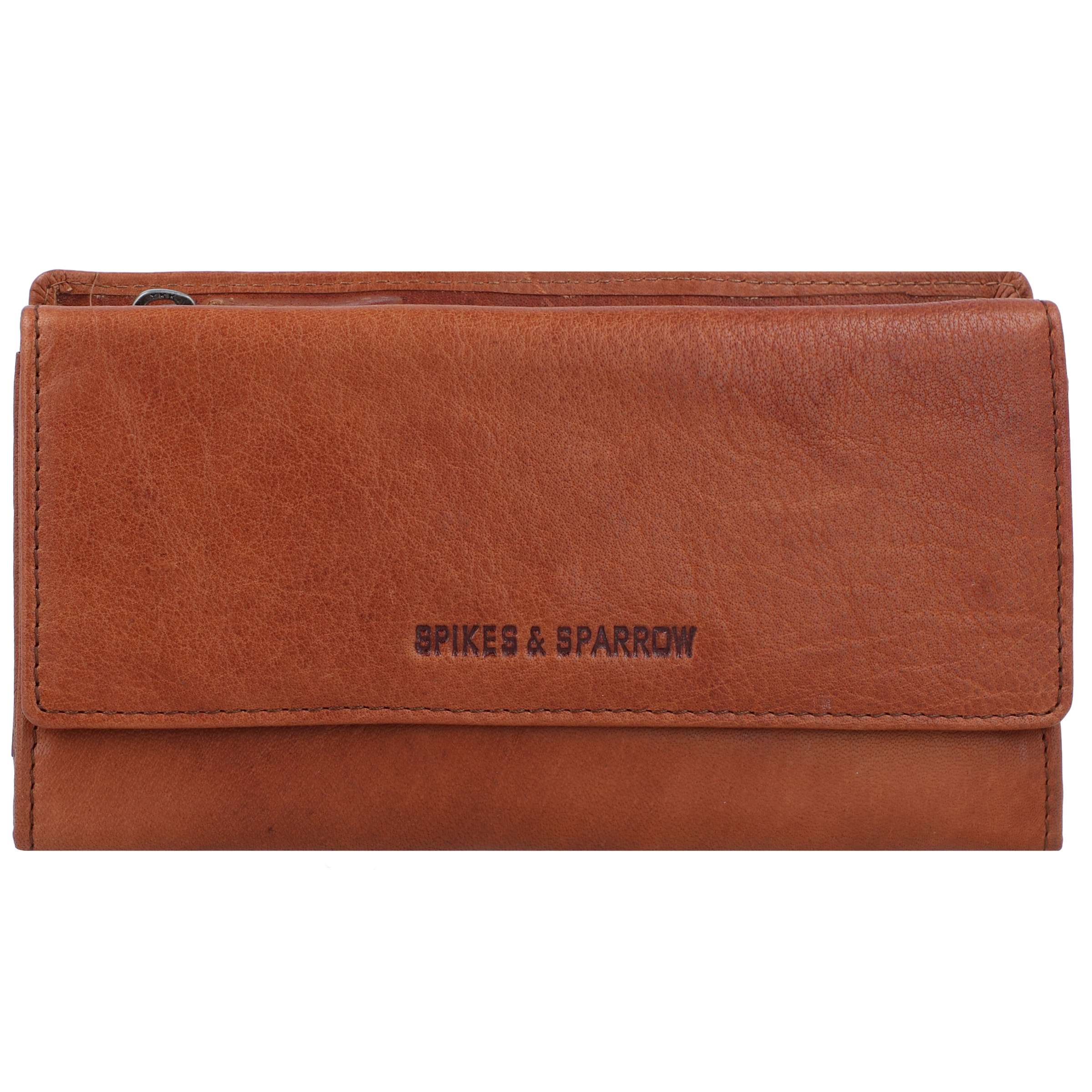 Spikes & Sparrow Wallet in Brown: front