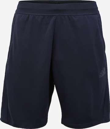 ADIDAS SPORTSWEAR Regular Workout Pants in Blue: front