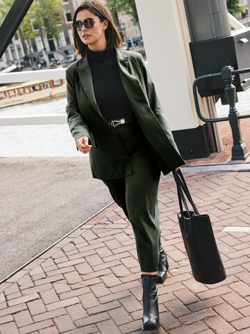 Olive Blazer Look by GMK Curvy Collection