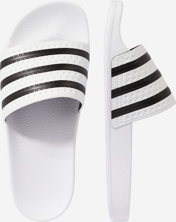 Mule ADIDAS ORIGINALS en blanc : sur le côté