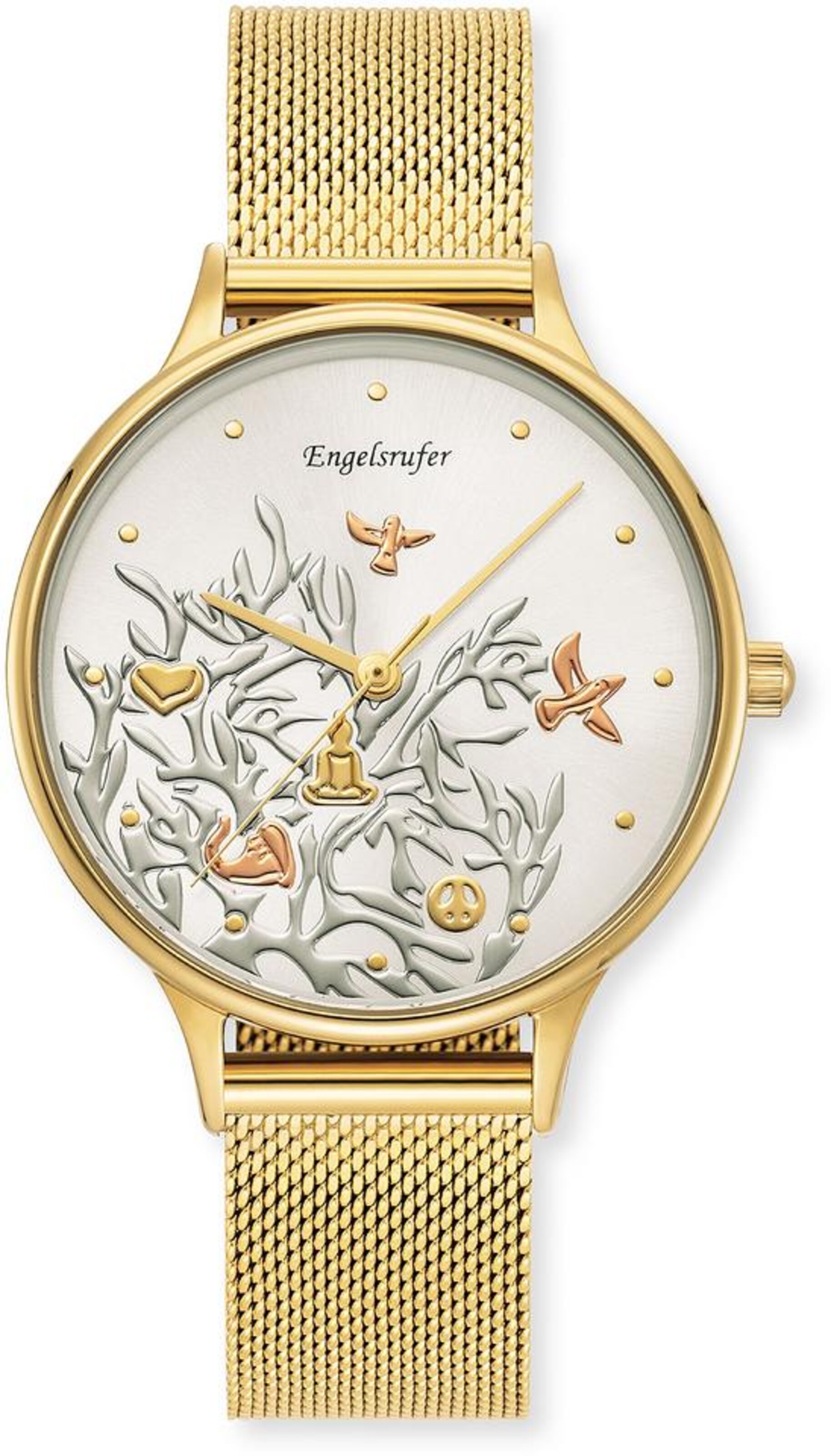 Engelsrufer Uhr in Gold: Vorderseite