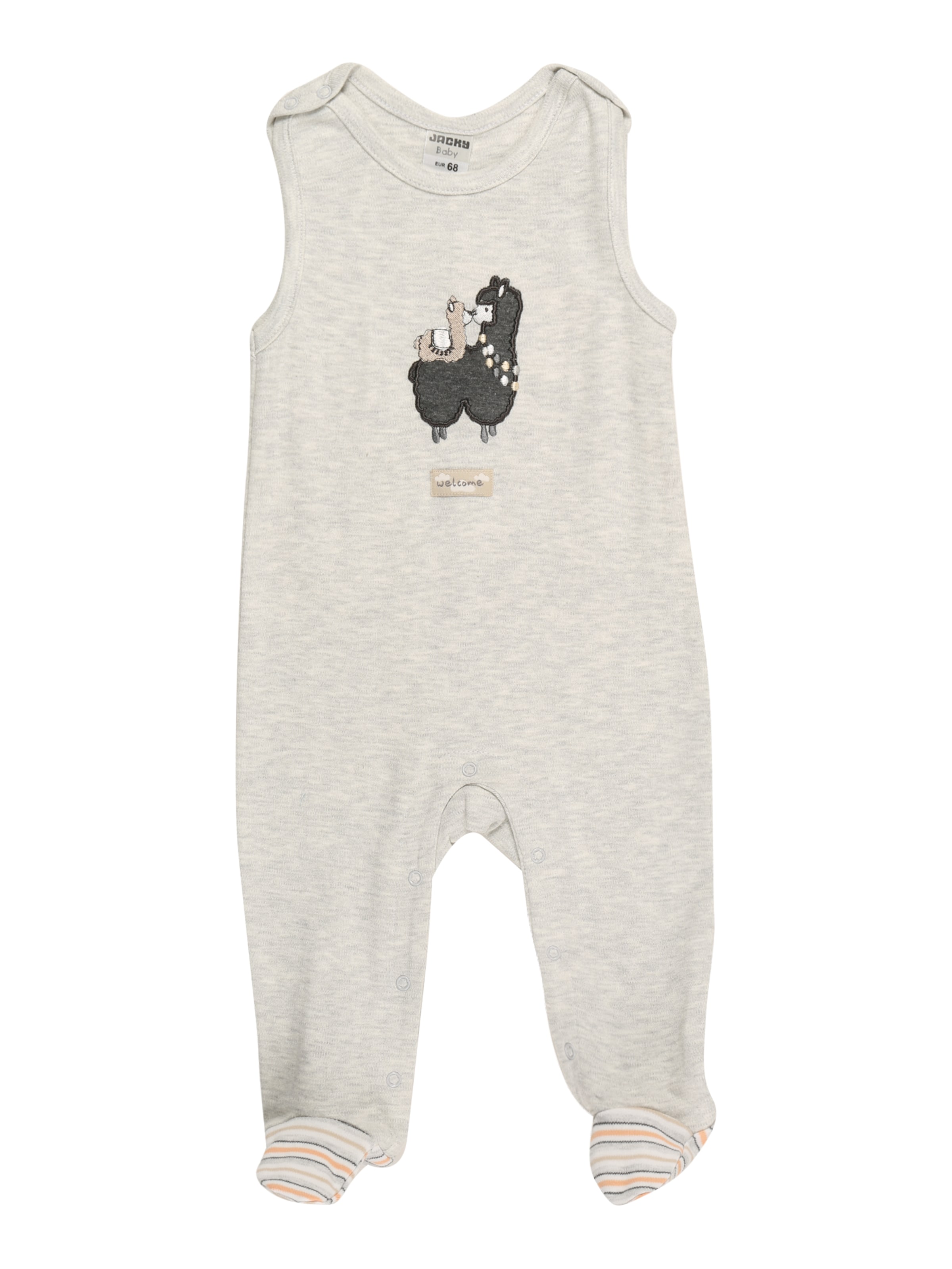 JACKY Normální Dupačky/body – šedá: přední strana