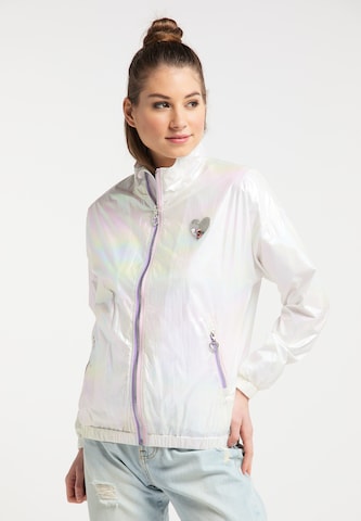 MYMO - Chaqueta de entretiempo en plata: frente