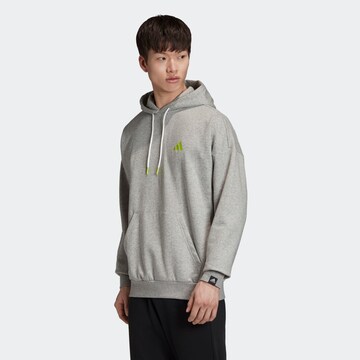 ADIDAS PERFORMANCE Athletic Sweatshirt in Grey: front