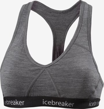 ICEBREAKER Bustier Sports-BH 'SPRITE' i grå: forside