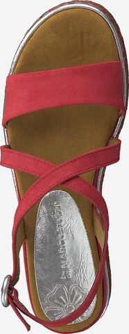 Sandale cu baretă de la MARCO TOZZI pe roșu