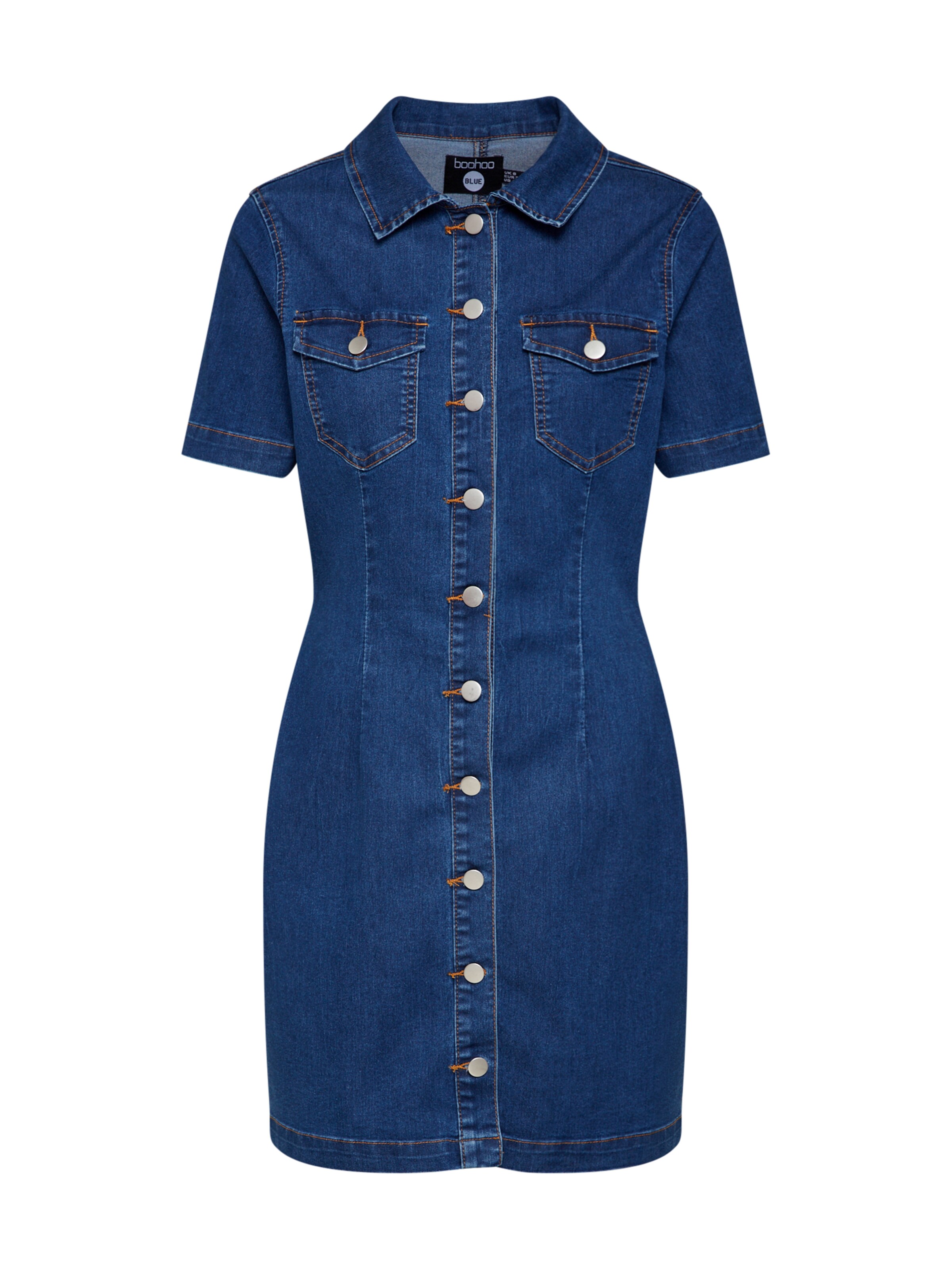 Boohoo - Blousejurk in de kleur Blauw