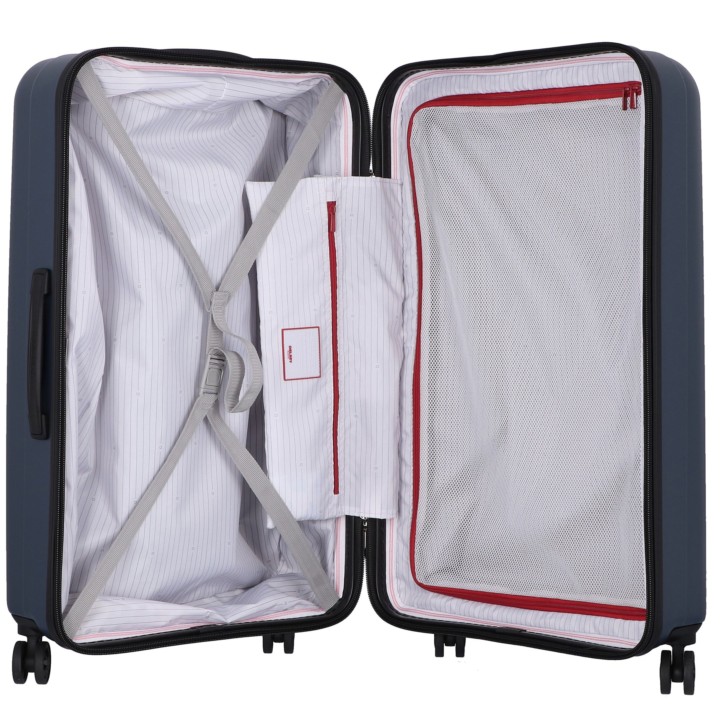 Trolley di Delsey Paris in blu: frontale