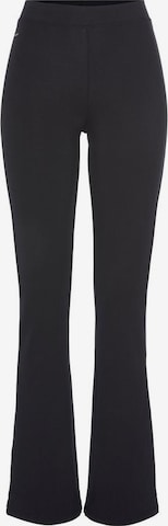 KangaROOS Flared Leggings in Black: front