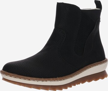 Bottines Rieker en noir : devant