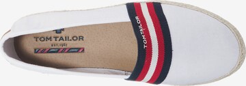 Espadrile de la TOM TAILOR pe alb