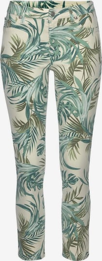LASCANA Jeans pajkice | kremna / zelena barva, Prikaz izdelka