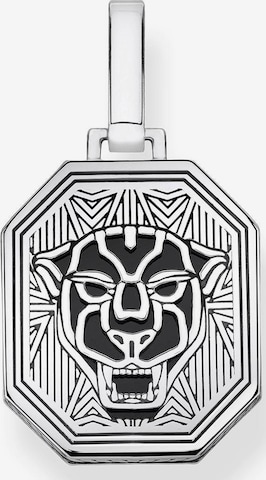 Thomas Sabo Pendant 'Black Cat' in Silver: front