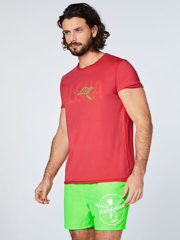 CHIEMSEE Klasický střih Funkční tričko – červená: přední strana