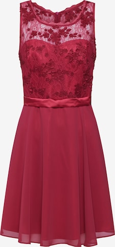 Robe de cocktail VM Vera Mont en rouge : devant