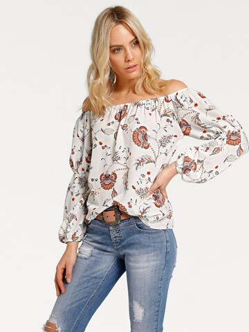 heine Blouse in Wit: voorkant