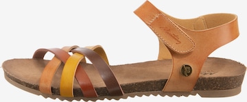 MUSTANG Sandały z rzemykami w kolorze brązowy