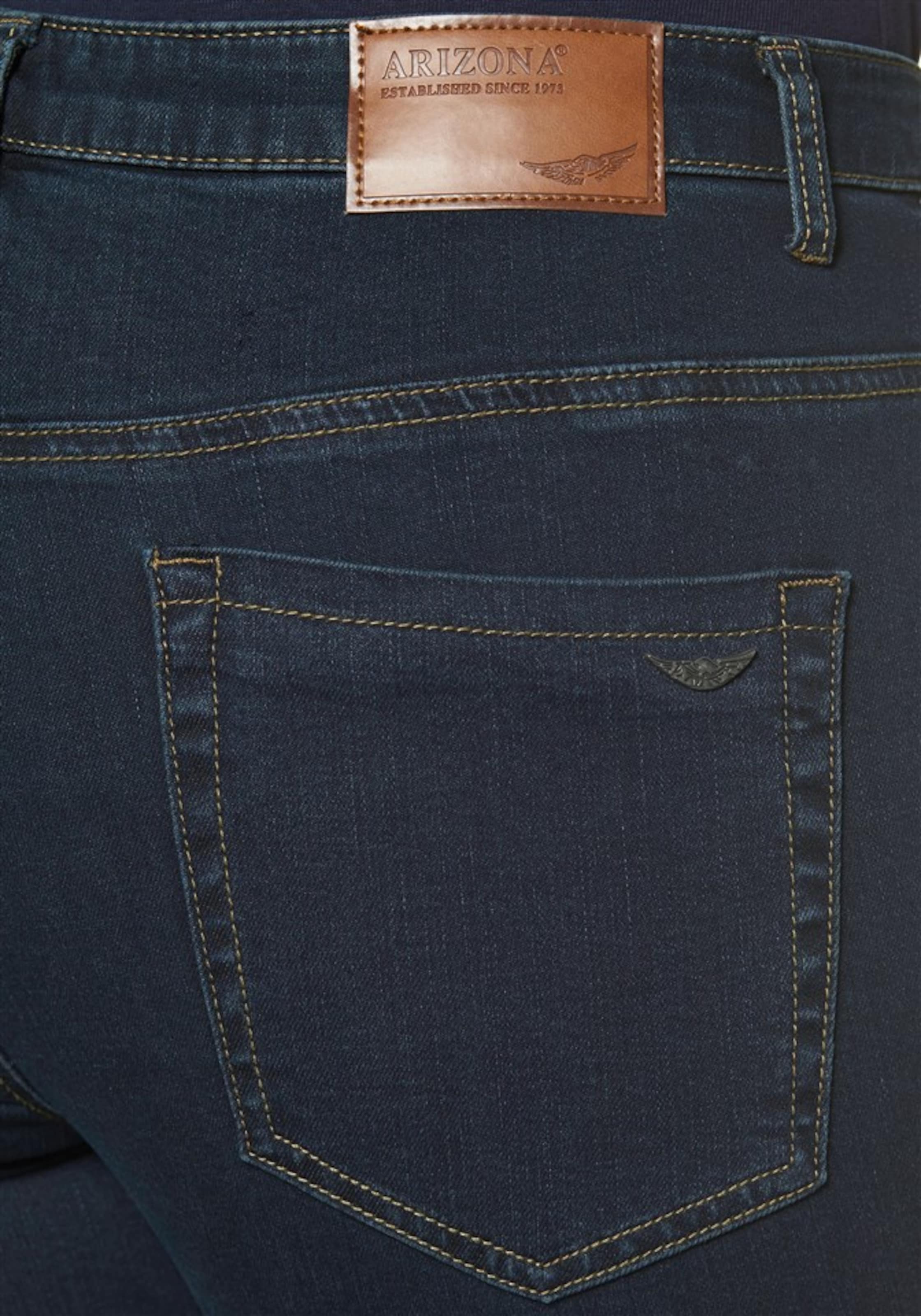 Frauen Jeans ARIZONA 5-Pocket-Jeans 'Gerade-Form mit komfortabler Leibhöhe' in Schwarz - VZ83568