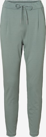VERO MODA Kalhoty se sklady v pase 'EVA' – zelená: přední strana