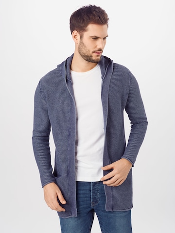 INDICODE JEANS Cardigan 'Graham' i blå: forside