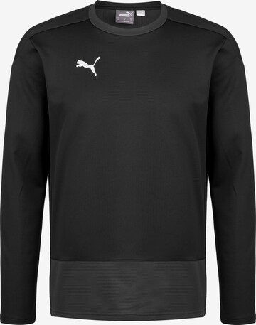 PUMA Sportsweatshirt 'TeamGOAL 23' in Zwart: voorkant