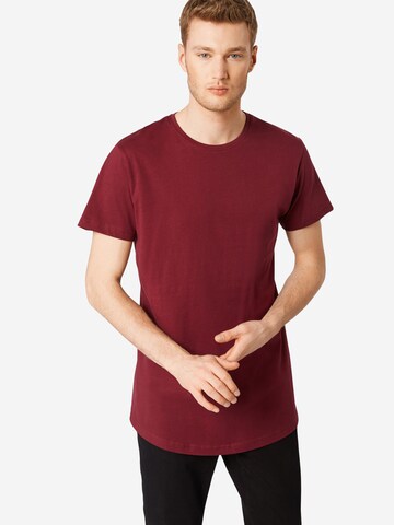 Urban Classics Shirt in Rood: voorkant