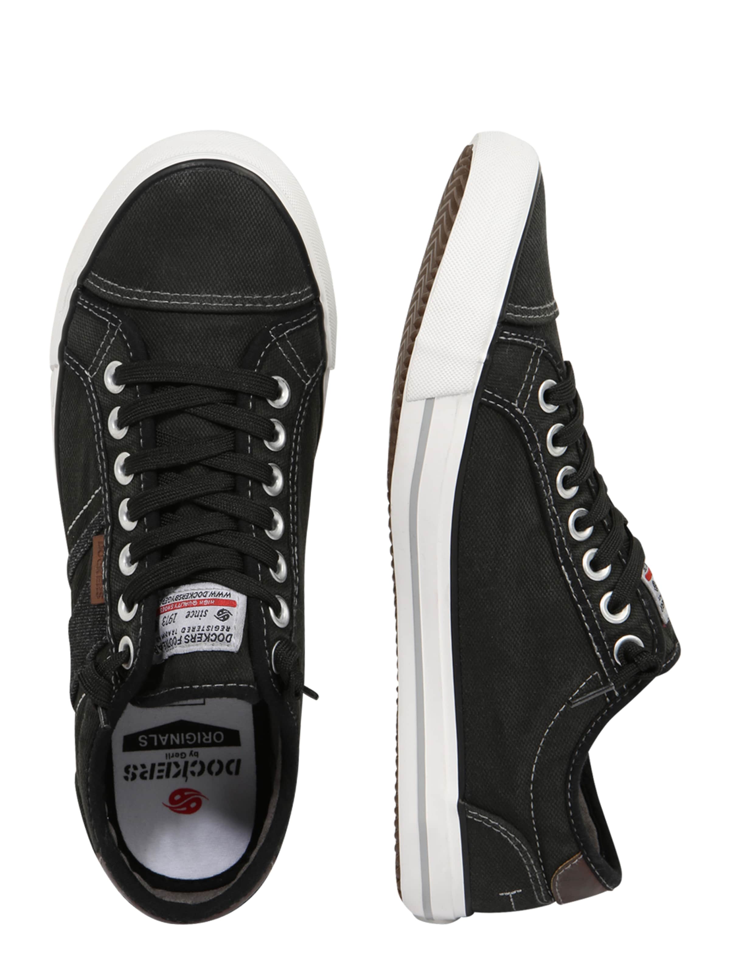 Sneaker low de la Dockers by Gerli pe negru