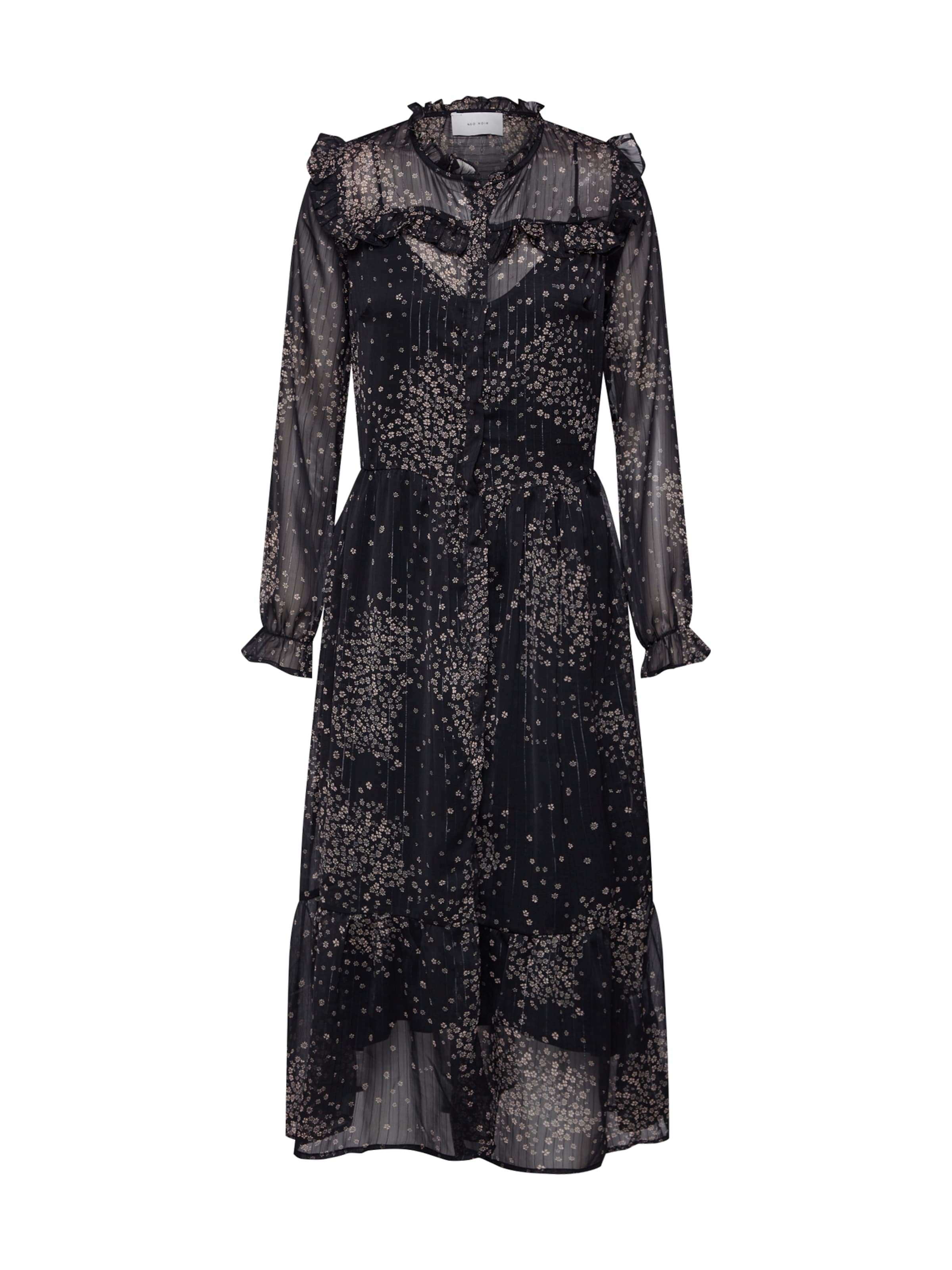 Neo Noir - Blousejurk 'Lena Printed Dress' in de kleur Grijs