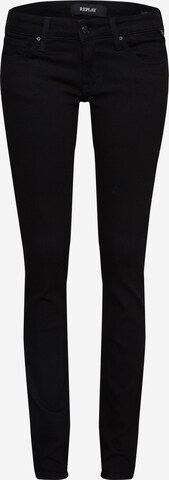 REPLAY Skinny Jeans in Zwart: voorkant