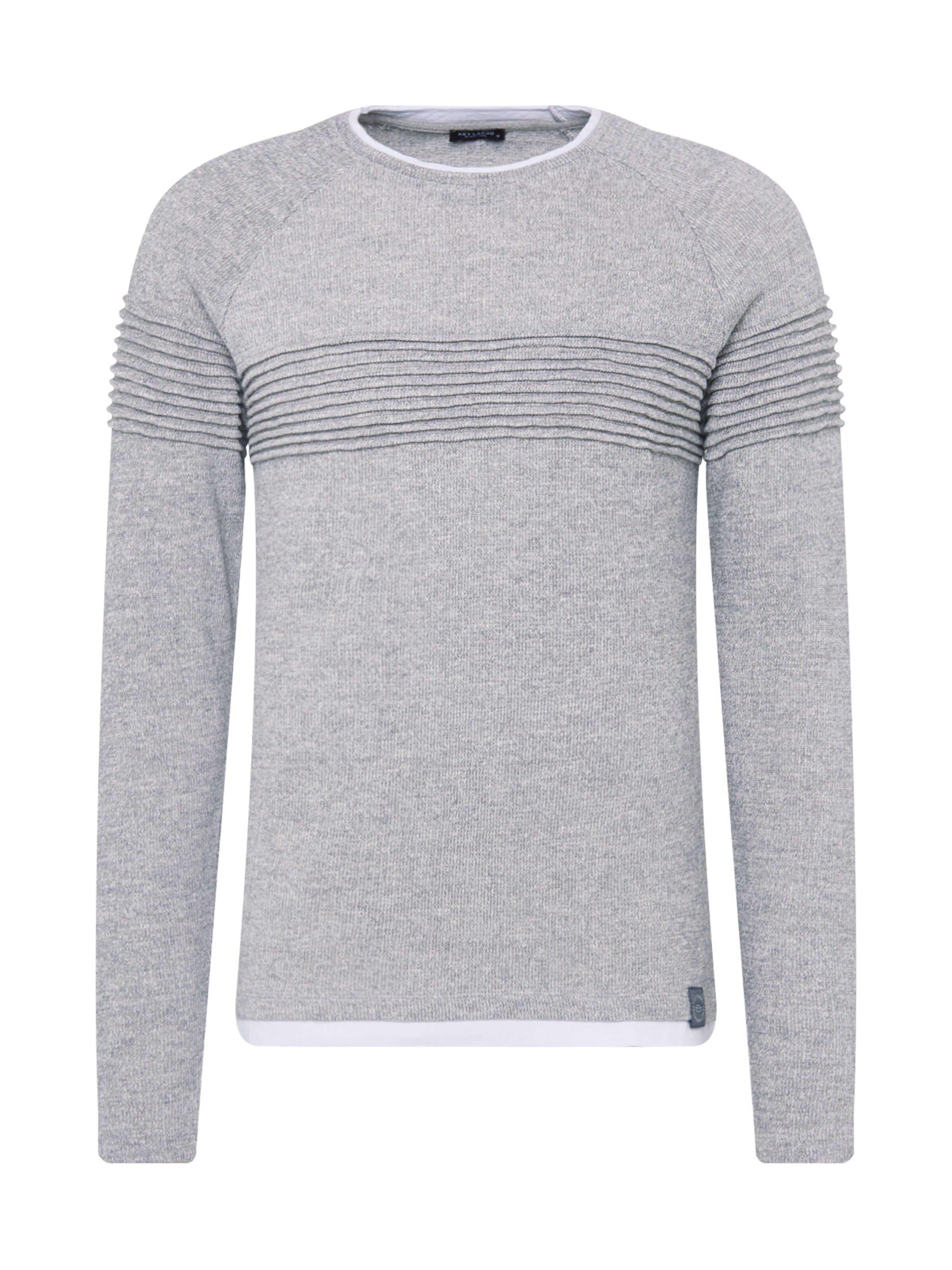 Key Largo - Sweatshirt 'MSW GREYHOUND' in de kleur Zilvergrijs