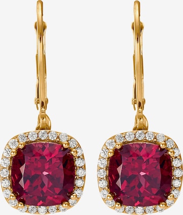 CHRIST Earrings in Red: front