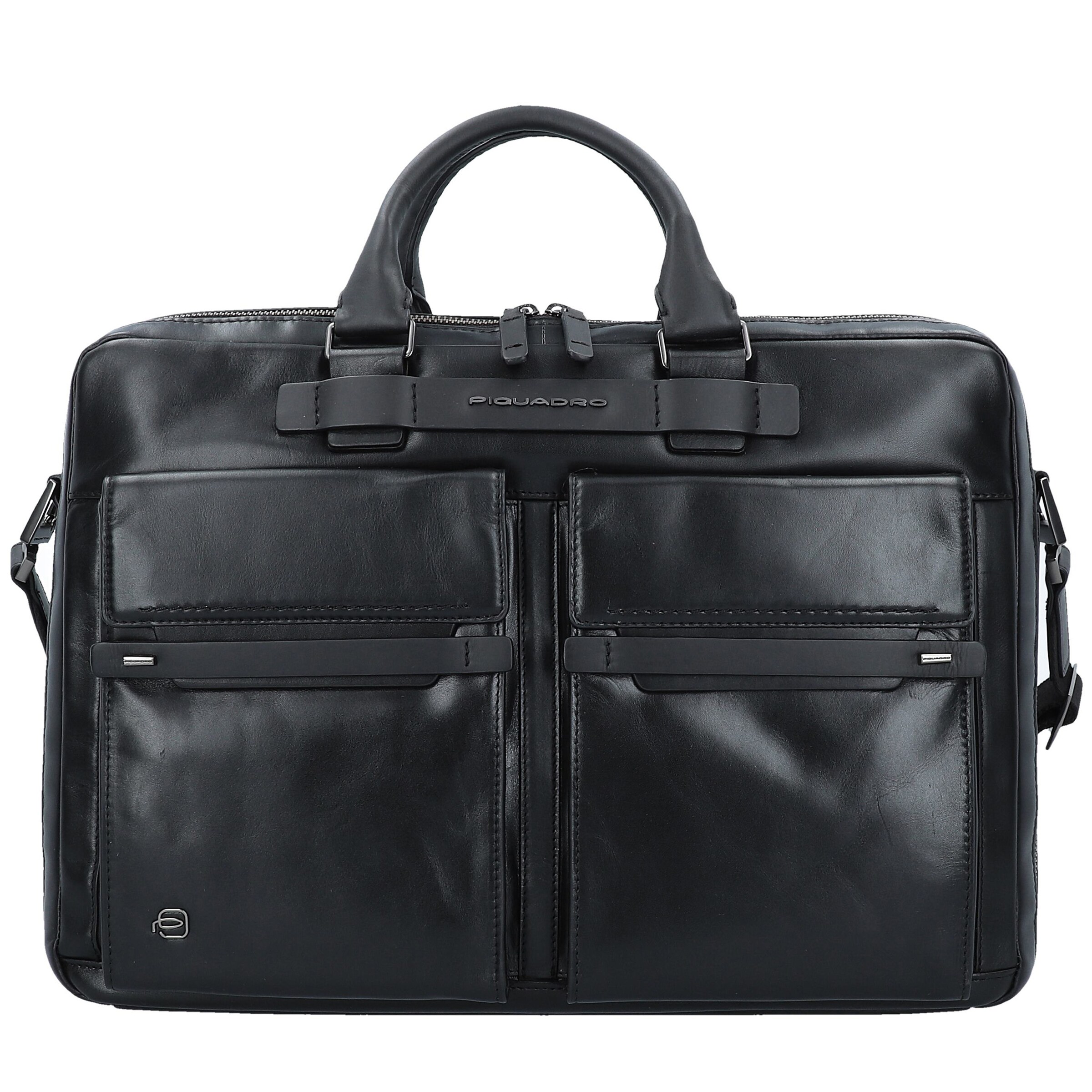 Piquadro - Aktentas 'Cube Fast-Check' in de kleur Zwart