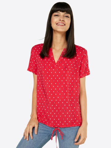 TOM TAILOR Blouse in Rood: voorkant
